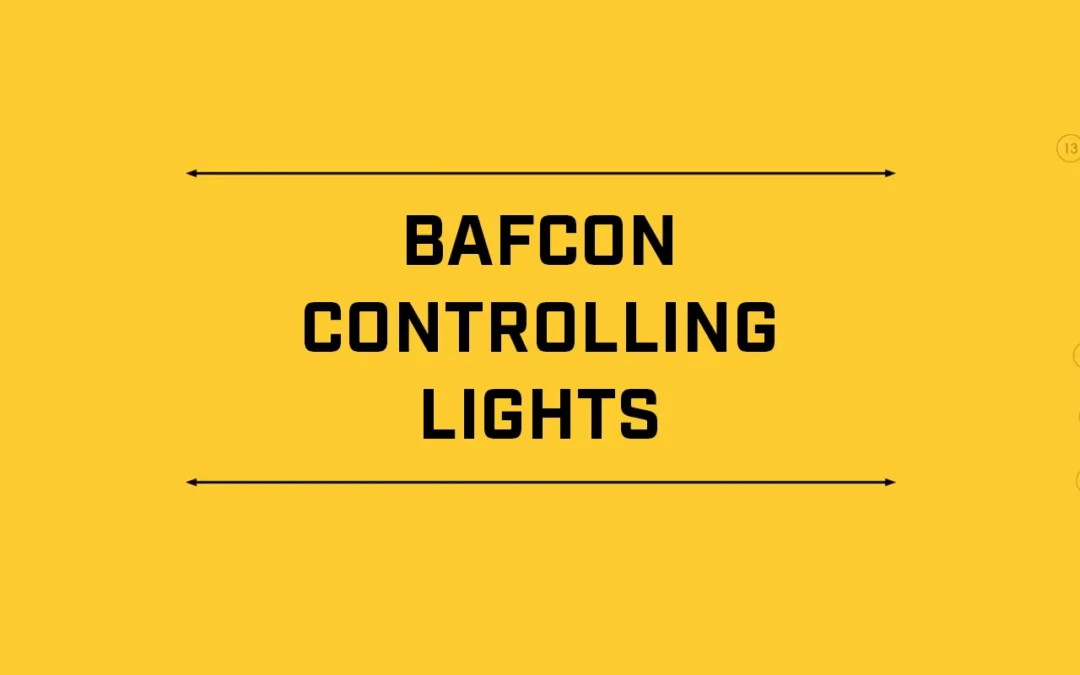 Vidéos d'aide - Bafcon - Contrôler les lumières