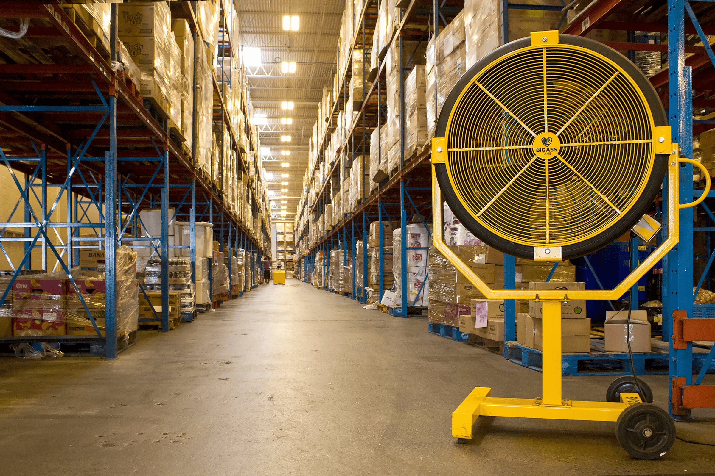 image Portable Yellow Big ass fan