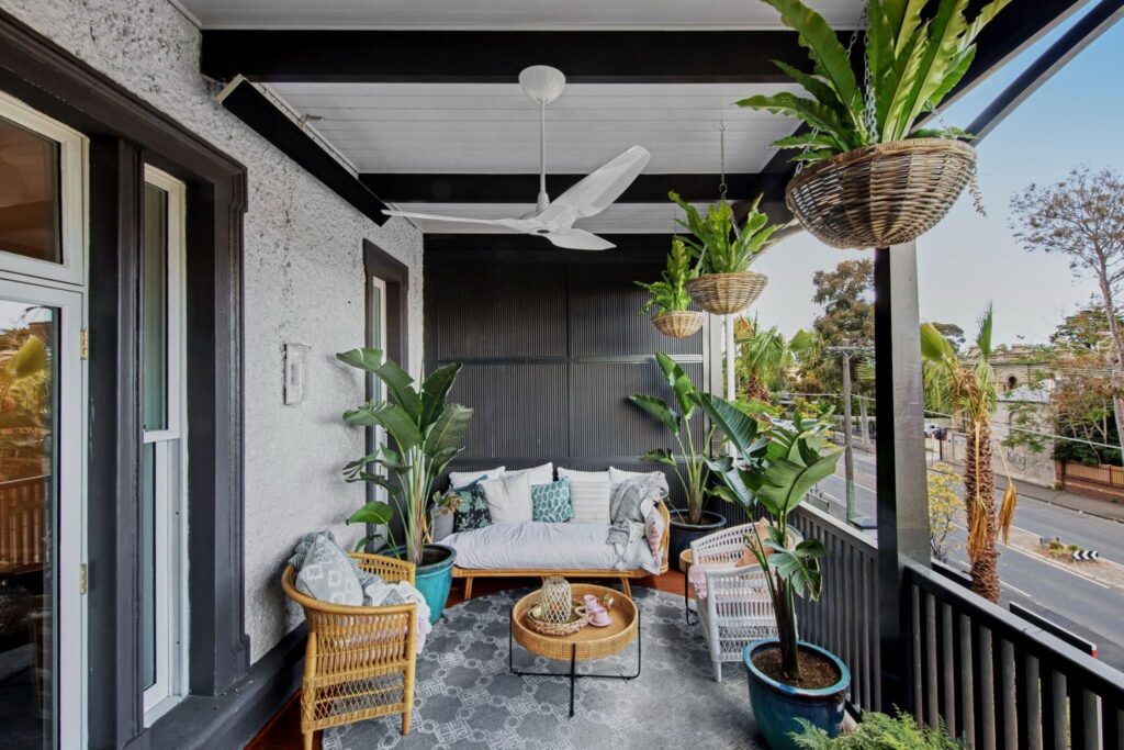 White Haiku outdoor ceiling fan