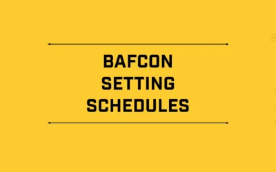 Support Videos – Bafcon – Setting Schedules