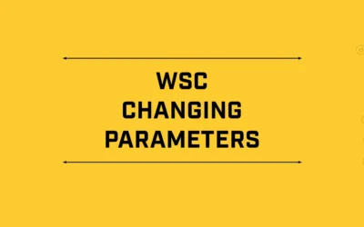Support Videos – WSC changing parameters