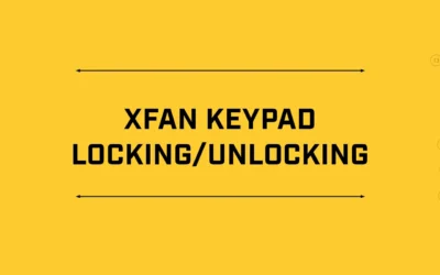 Support Videos – Xfan Keypad Locking/Unlocking